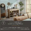 F01331_カウンター オープンラック サイドボード 木製 パイン材 無垢 おしゃれ ヴィンテージ 高級 ラック 収納棚 フリーラック ディスプレイラック 収納 シャビー 開梱設置付