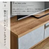 F01340_国産 日本製 テレビ台 おしゃれ ローボード 150cm 収納 テレビボード テレビラック TV台 コーナー 木製 TVボード ロータイプ l字テレビボード モダン 木目 引出し 引き出し付き 収納 高級 石目柄 開梱設置付