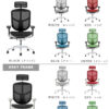 F01690_関家具 新型 エルゴヒューマン エンジョイ2 Ergohuman Enjoy2 ハイタイプ 正規品 オフィスチェア 多機能 高機能 高級 腰痛 ランバーサポート ヘッドレスト オススメ オフィス テレワーク ゲーミング おしゃれ 在宅ワーク EJ2-HAM(開梱設置付)