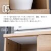 F01710_キッチンカウンター 124cm 関家具 炊飯器 ステンレス ウッド調 ブラックスチール 取手 ナチュラル ヴィンテージ アイアンフレーム ステンレス天板 モダン お掃除ロボット ルンバブル 脚高い スライドレール リッター (開梱設置付)