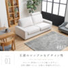 F01771_ 関家具 アビー ペットソファ ソファ 3P 3人掛け ペットフレンドリー ファブリック ロータイプ ヘッドレスト カバーリング 洗濯 清潔 幅186cm 186cm ペットのキズに強い 摩擦に強い 犬 猫 子供 家族 (開梱設置付)