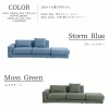 F01774_関家具 トビー ペット 247cm ソファ ソファ ソファー ペットフレンドリー ファブリック 組み替え ペットのキズに強い 摩擦に強い 毛が取れやすい 犬 猫 子供 家族 子育て おすすめ リビング ストームブルー モスグリーン 開梱設置付き