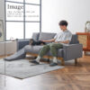 F01775_ 関家具 アルデ ペットソファ ソファ ソファー ペットフレンドリー ファブリック カバーリング スロープ 組み替え テーブル付 幅188cm 188cm ペットのキズに強い 摩擦に強い 毛が取れやすい 犬 猫 子供 家族 子育て おすすめ リビング (開梱設置付)
