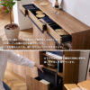 F01855_サイドボード リビングボード シーン 幅140 140 140cm キッチンカウンター 収納 隙間収納 すきま 薄型 最薄 韓国風 奥行30cm 30cm 配線 シンプル モダン 北欧 Made in Japan 日本製 国産 モーブル おしゃれ スッキリ オススメ 開梱設置付き