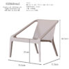 F01889_関家具 ダグ チェア ラウンジチェア スタッキング ガーデンチェア ダイニングチェア アーム 肘付き 座面が広い PP 樹脂 庭で使える ベージュ ブラック グレー ホワイト スタイリッシュ モダン かわいい カーブ シンプル 北欧 (送料無料)