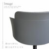 F01896_関家具 ピット チェア 回転チェア 回転 スウィブル ダイニングチェア アーム 肘付き 肘無し 座面が丸い PP 樹脂 ファブリック 布張り カフェ 事務所 ブラック グレー スタイリッシュ モダン かわいい カーブ シンプル 北欧 ジャパンディ (送料無料)