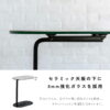 サイドテーブル カフェテーブル オーバル 長方形 セラミック 強化ガラス 65cm 44cm 耐熱性 耐刃性 耐水性 汚れに強い お手入れカンタン モダン スタイリッシュ モノトーン 韓国 韓国風 ホテル ホテルライク 開梱設置付き