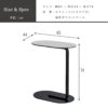 サイドテーブル カフェテーブル オーバル 長方形 セラミック 強化ガラス 65cm 44cm 耐熱性 耐刃性 耐水性 汚れに強い お手入れカンタン モダン スタイリッシュ モノトーン 韓国 韓国風 ホテル ホテルライク 開梱設置付き