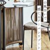 F01941_ガラス ダイニング テーブル ガラステーブル ロープデザイン ブロンズガラス 丸テーブル ラウンドテーブル スチール脚 強化ガラス 120cm 幅120 幅120cm リゾートスタイル リゾート 3人 4人 モダン カフェ ホテル ホテルライクバリ風 ハワイ風 モルディブ  開梱設置付き
