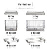F01998_関家具 クラッシュゲート etc. バスケット スタッキング METAL メタル ラック シンプル ミニマル 無骨 スタイリッシュ キッチン 玄関 収納 ワイヤー スチール ブラック インダストリアル ブルックリン (送料無料)