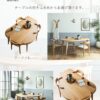 F02056_ダイニングテーブル 単品販売 変形 円形 楕円形 オーバル 幅160cm ラバーウッド無垢材 オーク突板 北欧風 おしゃれ テーパード脚 ナチュラル ブラウン 省スペース 壁付け