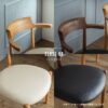 F02059_ダイニングベンチ 木製ベンチ ベンチ 115 単品 ダイニング PVC 食卓 椅子 イス 長椅子 長イス 高級 木脚 家族 豪華 モダンインテリア マット オシャレ ハイクラス 開梱設置付き