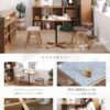 F02063_関家具 nora トフィー TOFFY カフェテーブル テーブル 正方形 スクエア 高さ 65cm 70cm 天板4種類 テラゾー ホワイト ネイビー アッシュ無垢材 タイル おしゃれ 北欧 ダイニングテーブル 2人用 韓国風 セキカグ ノラ 開梱設置付き