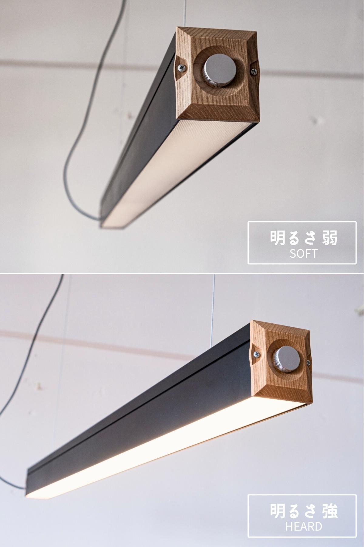 F02079_ペンダントライト LED バーランプ ウッド FRUSTUM AMP-L088 AMP-L089 照明 間接照明 レトロ 北欧 ビンテージ アメリカン ウッド インダストリアル ランプ 西海岸 カフェ 6畳 4.5畳 アルミ ブラック ライト AMPERSAND