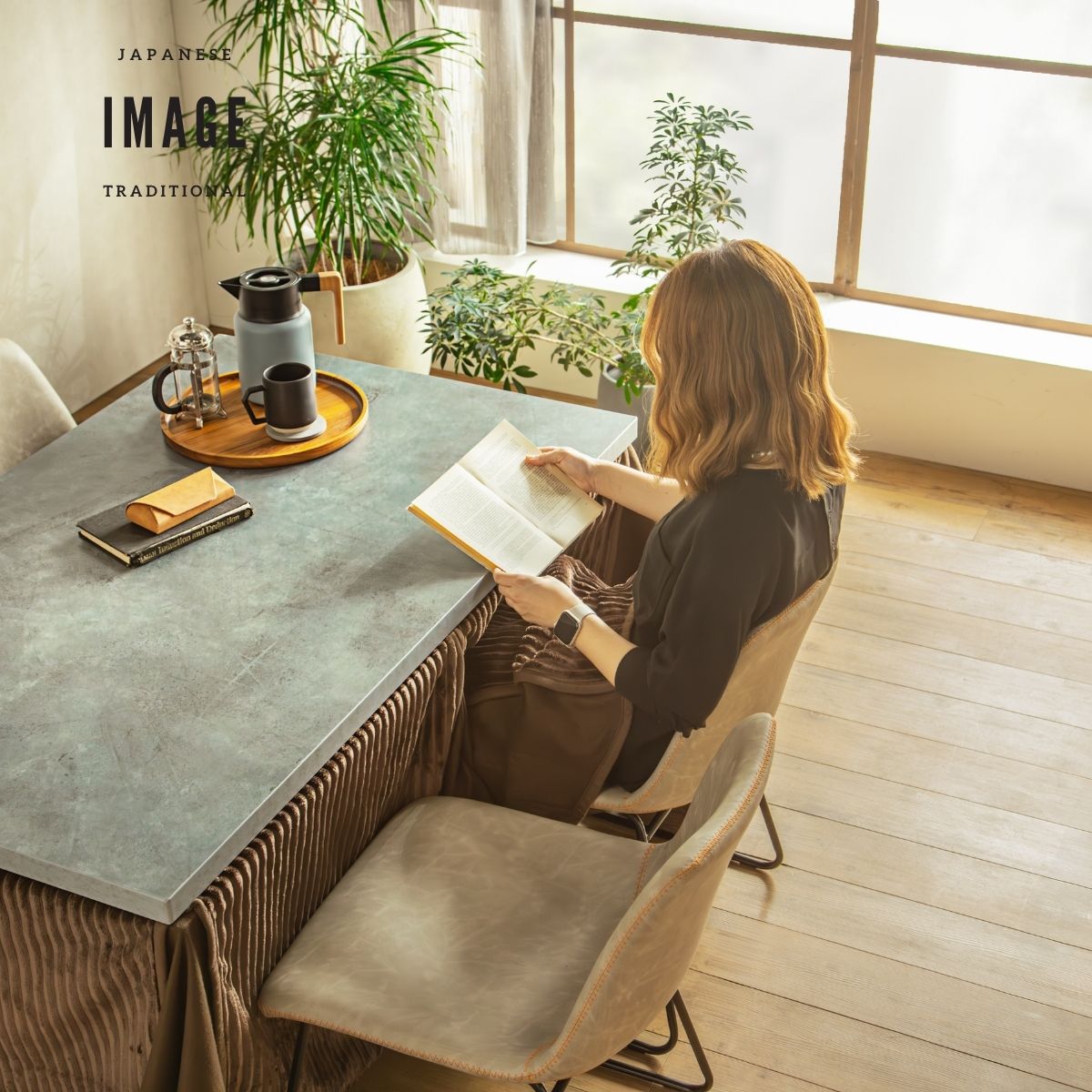 F02093_ダイニングチェア こたつ用 こたつチェア ダイニング チェアー 2脚セット 合成レザー 椅子 北欧風 和風 和モダン おしゃれ 食卓チェア ナチュラル スタイリッシュ グレー ステッチ