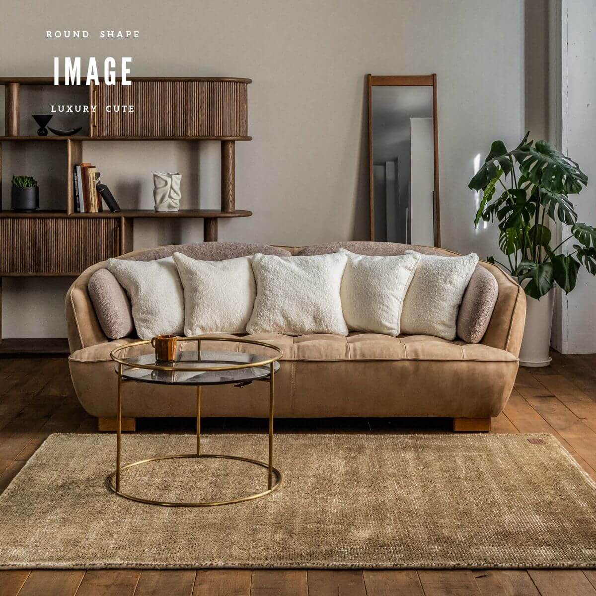 F02153_関家具 オピアム ソファ ソファー ソファベッド 韓国風 ブークレ ベッド 3人掛け ベージュ グレー おしゃれ ファブリック クラッシュゲート レザーテックス 開梱設置付き