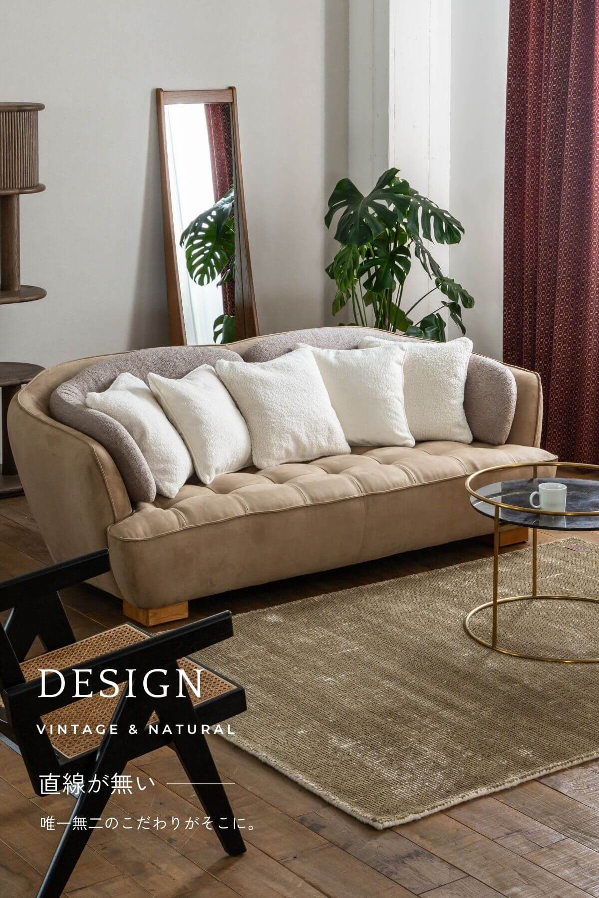 F02153_関家具 オピアム ソファ ソファー ソファベッド 韓国風 ブークレ ベッド 3人掛け ベージュ グレー おしゃれ ファブリック クラッシュゲート レザーテックス 開梱設置付き