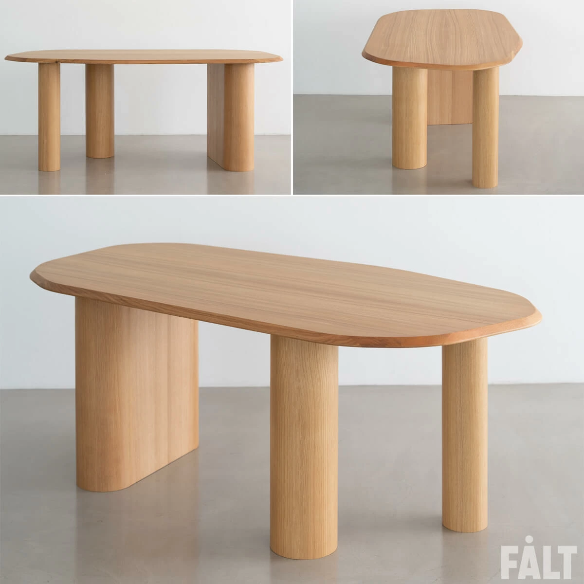 F02163_関家具 NOWHERE LIKE HOME ダイニングテーブル ニーブ NEVE 変形 オーバル テーブル単品 幅115cm NWLH 食事 食卓テーブル ダイニング オーク ブラック 北欧 韓国風 開梱設置付き