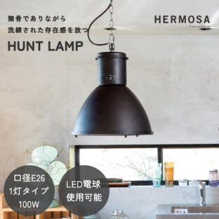 F02229_シーリングライト ペンダントランプ 天井照明 リビング照明 HERMOSA ハントランプ ハモサ スチール インダストリアル 1灯 100W E26 北欧 ヴィンテージ レトロ おしゃれ ダイニング照明 リビング LED対応